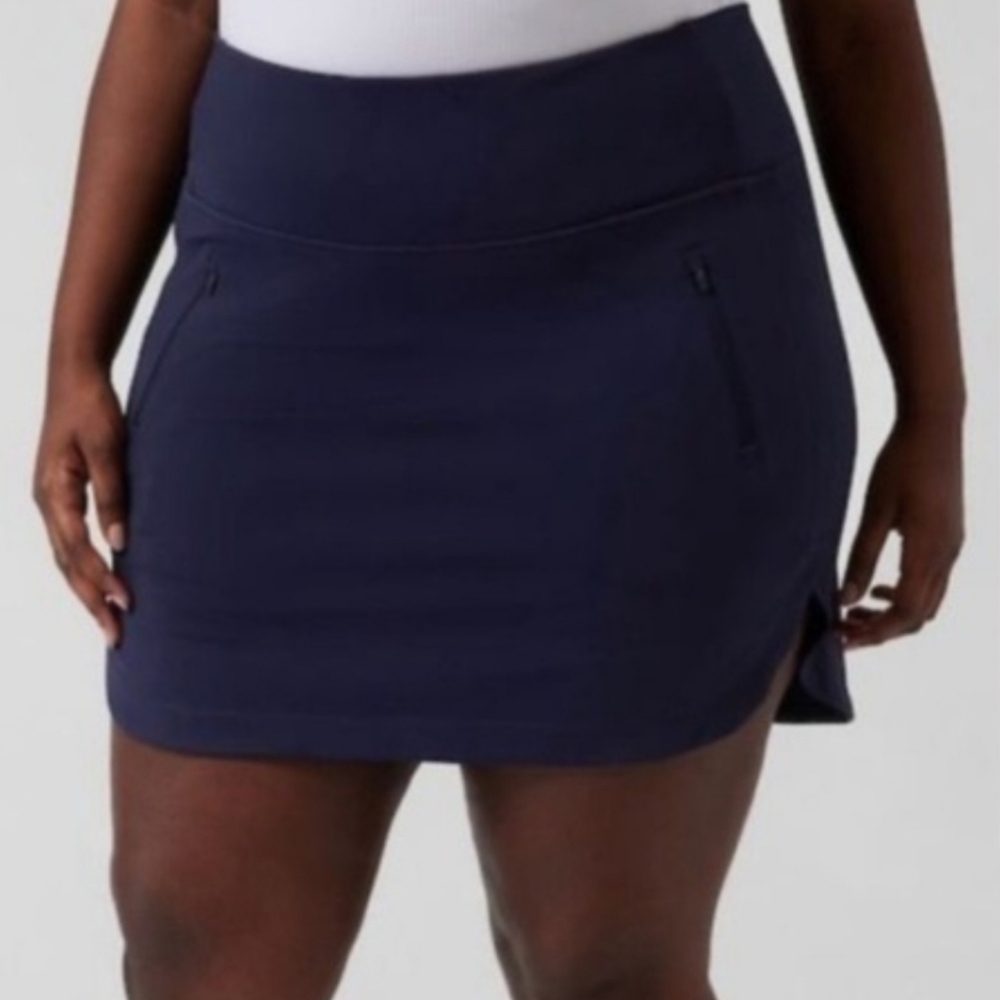 Athleta Fairway Golf Skort 18” Navy Sz1X